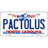 Pactolus North Carolina State Novelty Metal License Plate