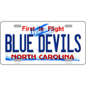 Blue Devils North Carolina State Novelty Metal License Plate