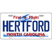 Hertford North Carolina State Novelty Metal License Plate