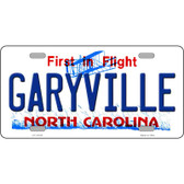 Garyville North Carolina State Novelty Metal License Plate