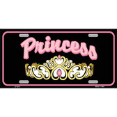 Princess Tiara Metal Novelty License Plate