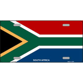 South Africa Flag Metal Novelty License Plate