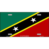 St Kitts-Nevis Flag Metal Novelty License Plate