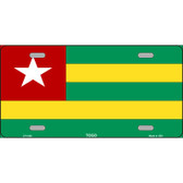 Togo Flag Metal Novelty License Plate