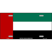 United Arab Emirates Flag Metal Novelty License Plate