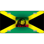 Jamaica Flag Bob Marley Metal Novelty License Plate