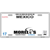 Morelos Mexico Novelty Metal License Plate