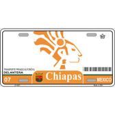 Chiapas Mexico Novelty Metal License Plate