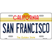 San Francisco California Novelty Metal License Plate
