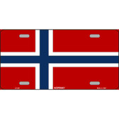 Norway Flag Metal Novelty License Plate