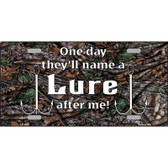 Name A Lure After Me Metal Novelty License Plate