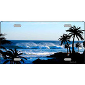 Ocean Wave Metal Novelty License Plate