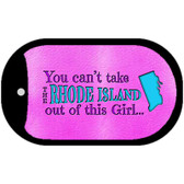 Rhode Island Girl Novelty Metal Dog Tag Necklace DT-9830