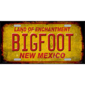 Bigfoot New Mexico Novelty Metal License Plate