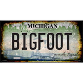 Bigfoot Michigan Novelty Metal License Plate