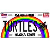 Turtles Hawaii Novelty Metal License Plate