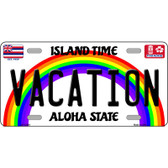 Vacation Hawaii Novelty Metal License Plate