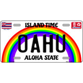 Oahu Hawaii Novelty Metal License Plate