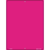 Solid Hot Pink Metal Novelty Parking Sign