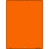 Solid Orange Metal Novelty Parking Sign