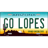 Go Lopes Novelty Metal License Plate