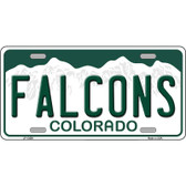 Falcons Novelty Metal License Plate