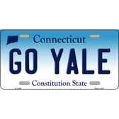 Go Yale Novelty Metal License Plate