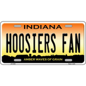 Hoosiers Fan Novelty Metal License Plate Tag