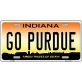 Go Purdue Novelty Metal License Plate Tag