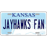 Jayhawks Fan Novelty Metal License Plate Tag