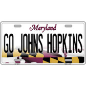 Go Johns Hopkins Novelty Metal License Plate