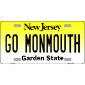 Go Monmouth Novelty Metal License Plate