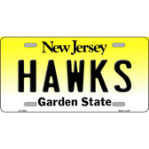 Hawks Novelty Metal License Plate