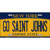 Go Saint Johns Novelty Metal License Plate