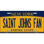 Saint Johns Fan Novelty Metal License Plate