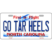 Go Tar Heels Novelty Metal License Plate