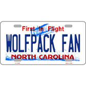 Wolfpack Fan Novelty Metal License Plate