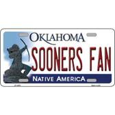 Sooners Fan Novelty Metal License Plate