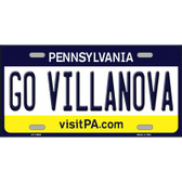 Go Villanova Novelty Metal License Plate