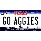Go Aggies Texas Novelty Metal License Plate