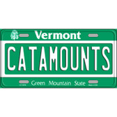 Catamounts Novelty Metal License Plate