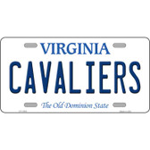 Cavaliers Novelty Metal License Plate