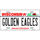 Golden Eagles Novelty Metal License Plate