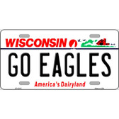 Go Eagles Wisconsin Novelty Metal License Plate