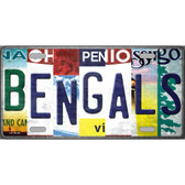 Bengals Strip Art Novelty Metal License Plate Tag