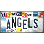 Angels Strip Art Novelty Metal License Plate Tag