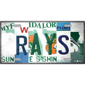 Rays Strip Art Novelty Metal License Plate Tag