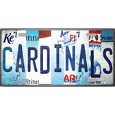 Cardinals Strip Art Baseball Novelty Metal License Plate Tag