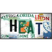 Heat Strip Art Novelty Metal License Plate Tag