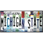 Michigan State Strip Art Novelty Metal License Plate Tag